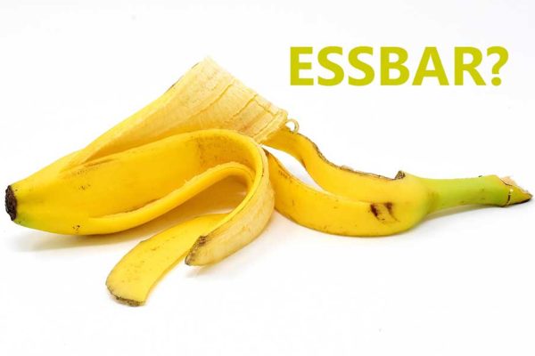 Bananenschalen sind essbar. Zum Wegwerfen viel zu schade.
